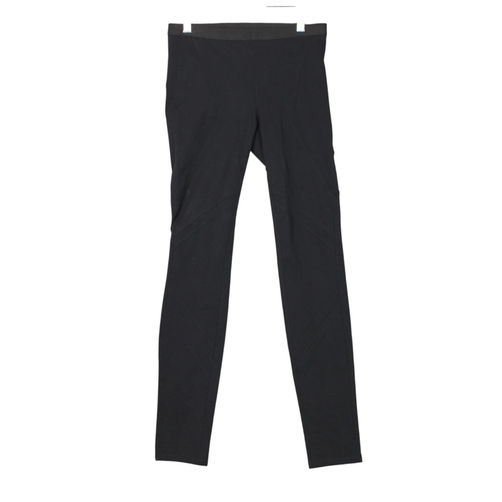Helmut Lang Women Pullon Pants Leggings Sz 0 Black Skinny Elastic Waist